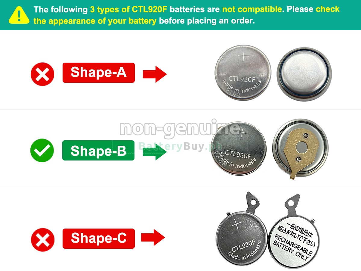 Panasonic CTL920 Replacement Battery