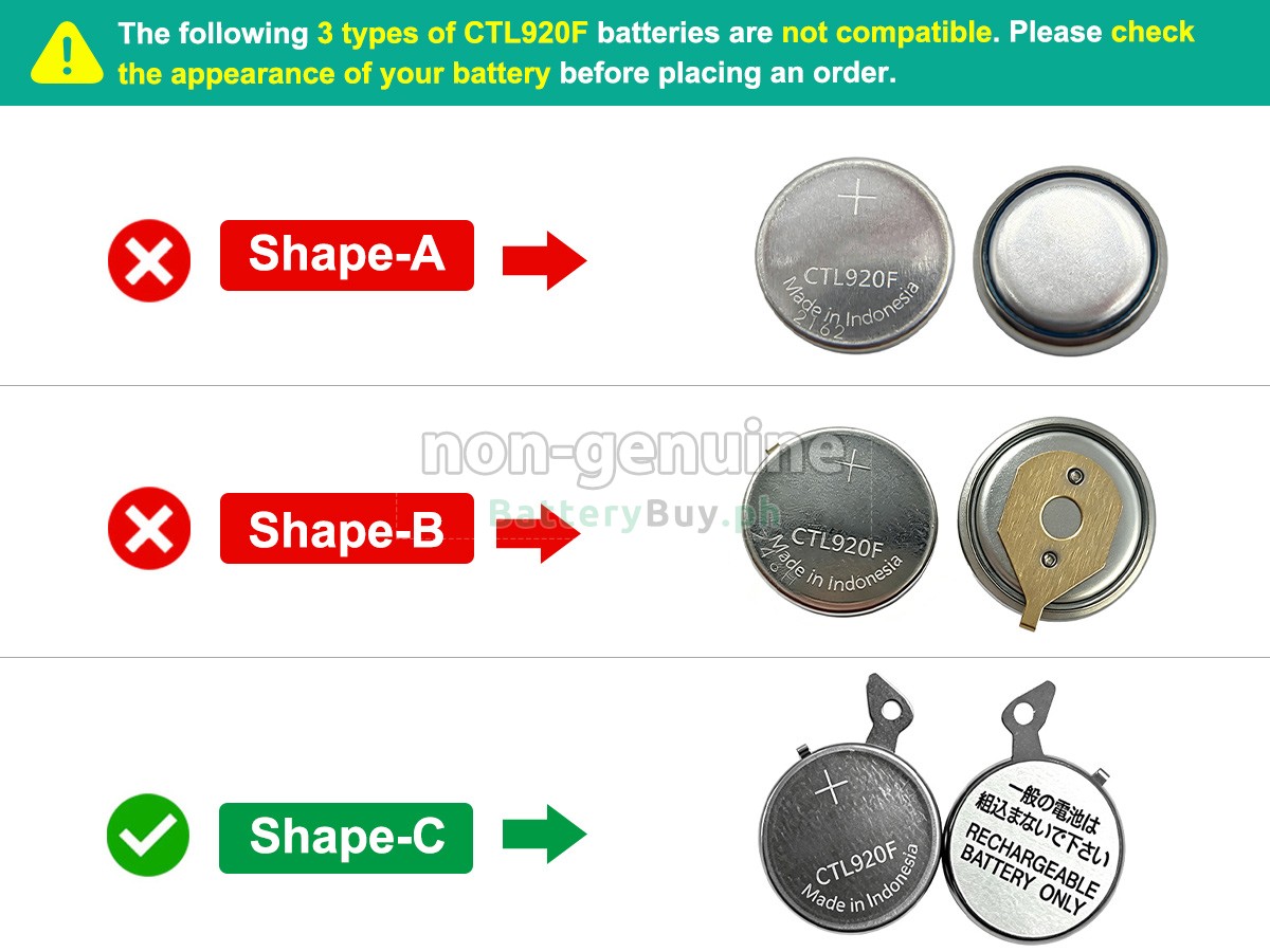 Panasonic CTL920 Replacement Battery