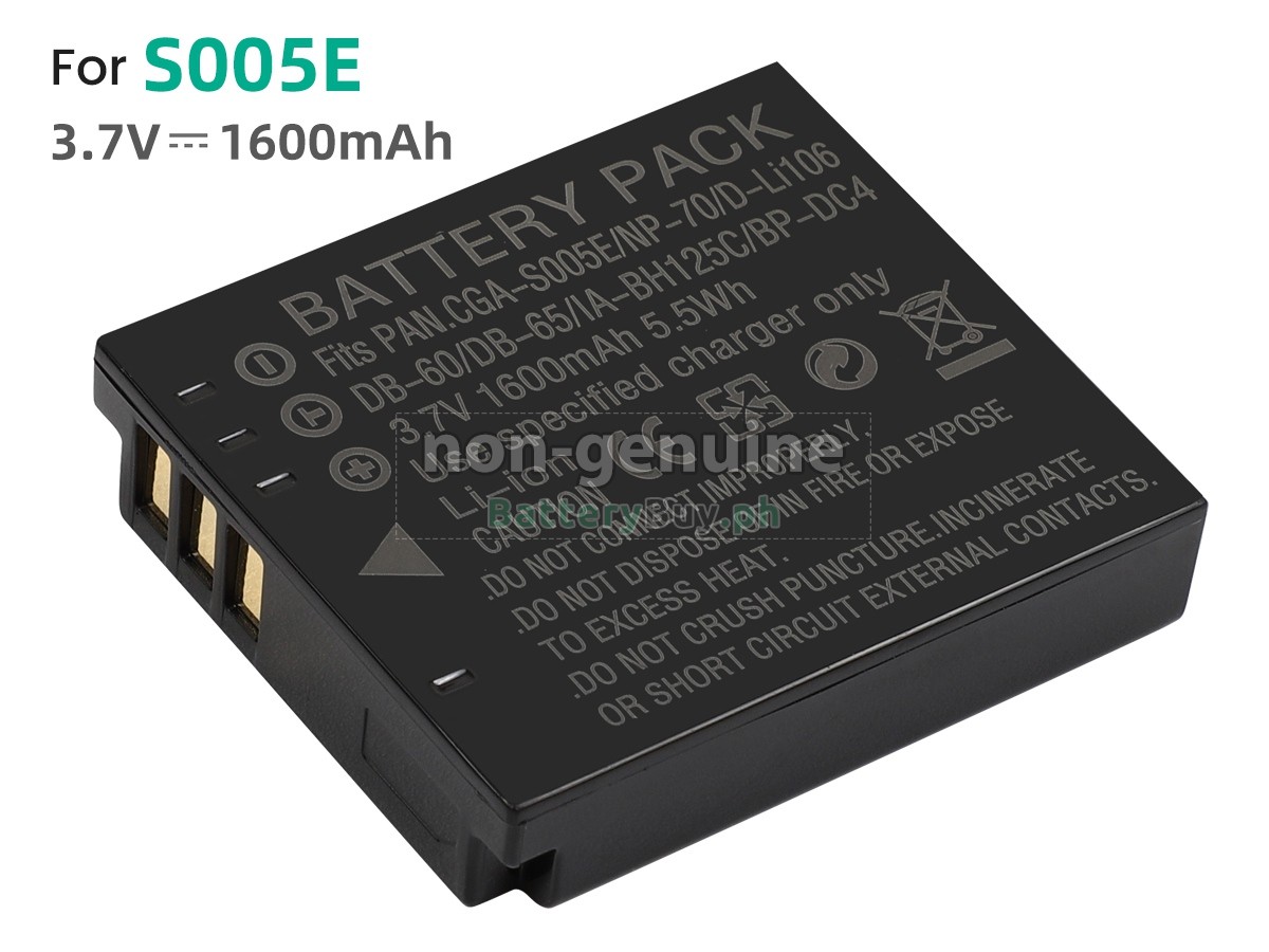 Panasonic DMC-FX3 Replacement Battery