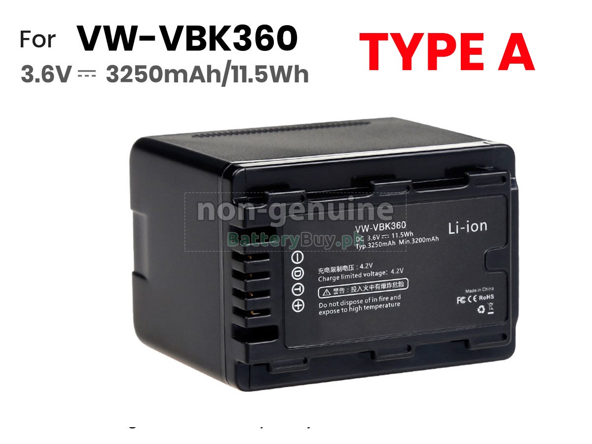 Panasonic HDC-TM95 Replacement Battery