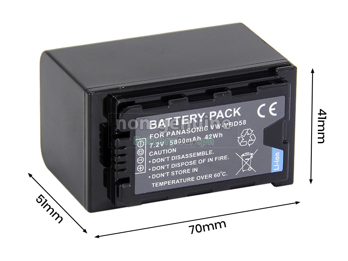 Panasonic HC-X1500 Replacement Battery