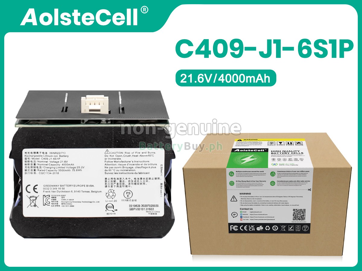 Roidmi C409-J1-6S1P Replacement Battery