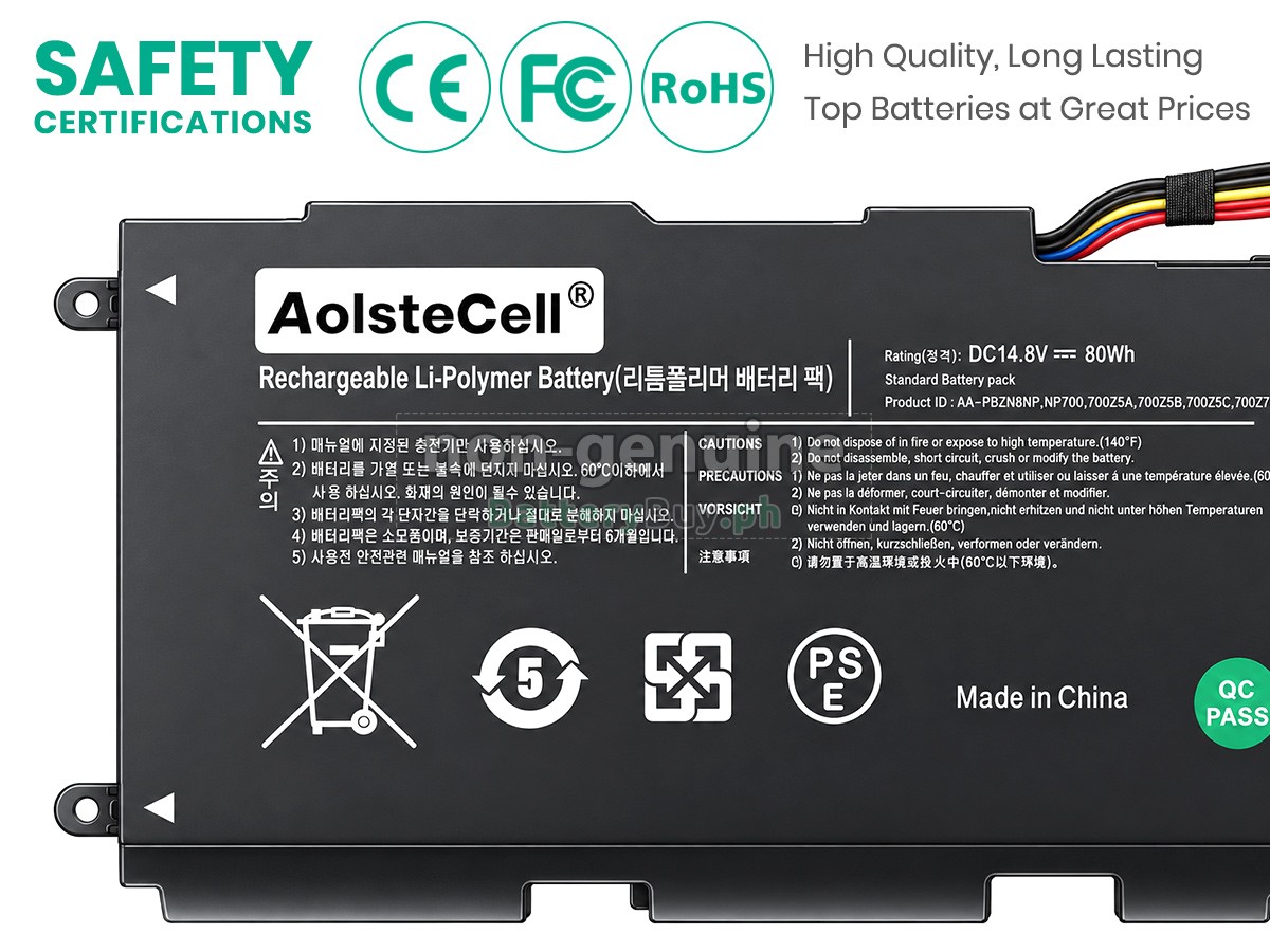 Samsung NP700Z7C Replacement Battery