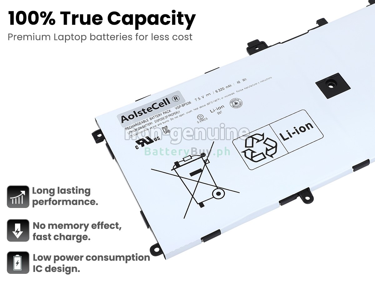 Sony SVD1322S1C Replacement Battery