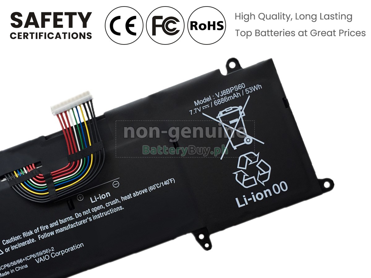 Sony VJ8BPS60 Replacement Battery