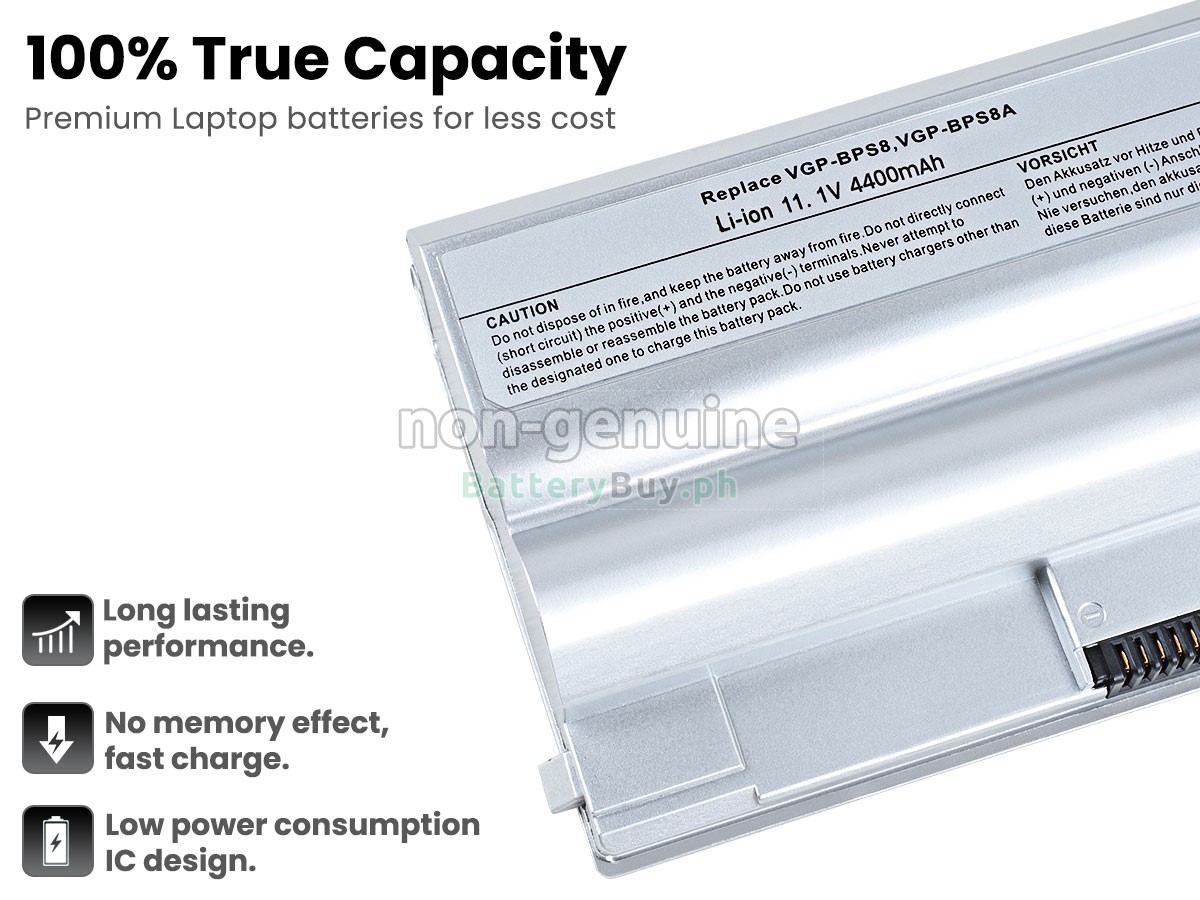 Sony VAIO VGC-LJ51DB/B Replacement Battery