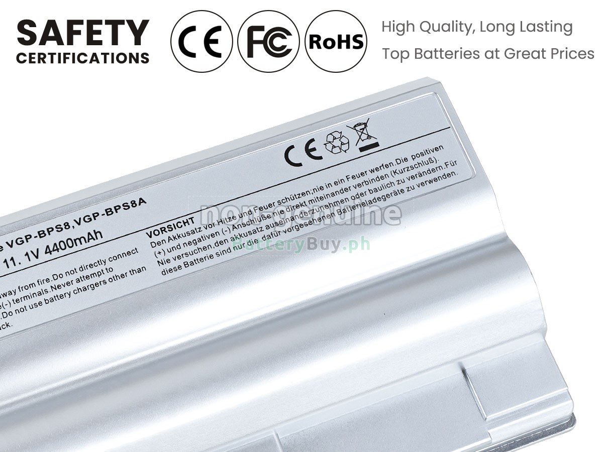 Sony VAIO VGC-LJ51DB/B Replacement Battery