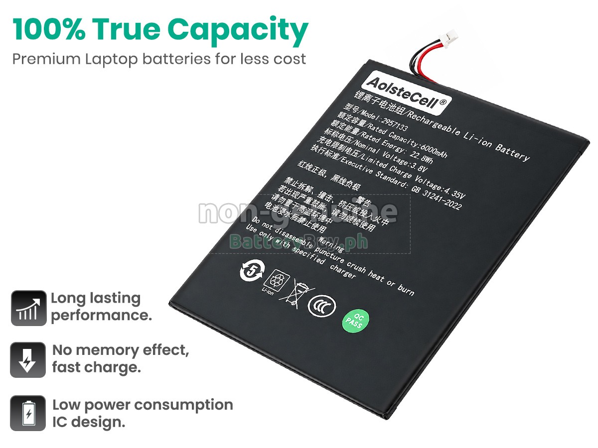 Teclast 2957133 Replacement Battery