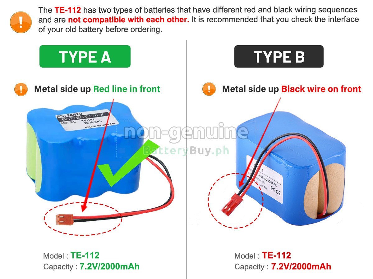 Terumo 6N-1200SCK Replacement Battery