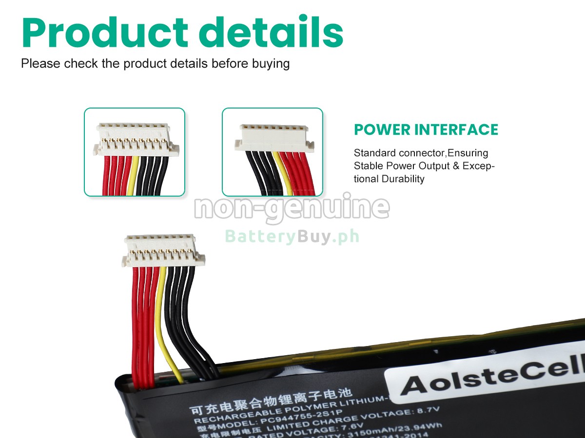 Topdon PC944755-2S1P Replacement Battery