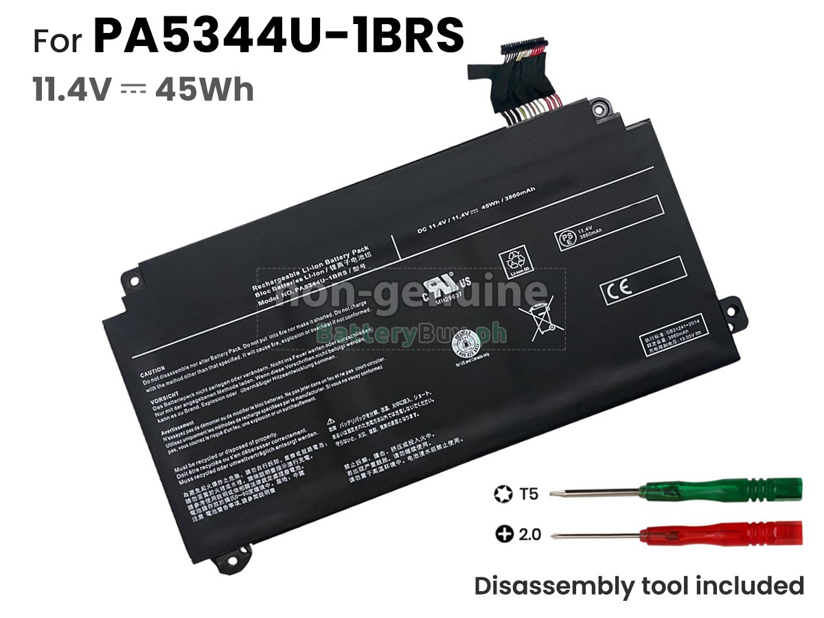 Toshiba PA5344U-1BRS Replacement Battery