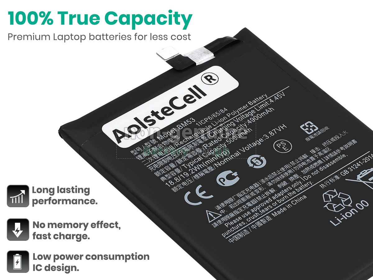 XiaoMi M2007J3SP Replacement Battery