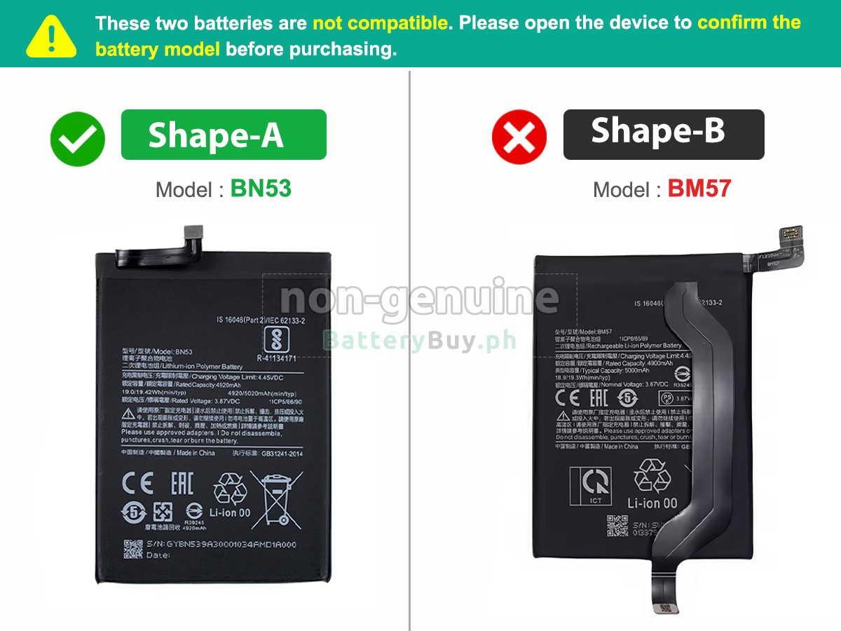 XiaoMi REDMI NOTE 10 PRO Replacement Battery