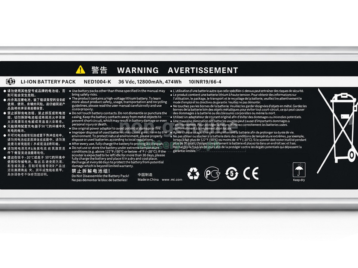 XiaoMi NED1004-K Replacement Battery