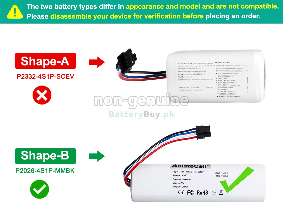 XiaoMi ROBOT VACUUM S20 Replacement Battery