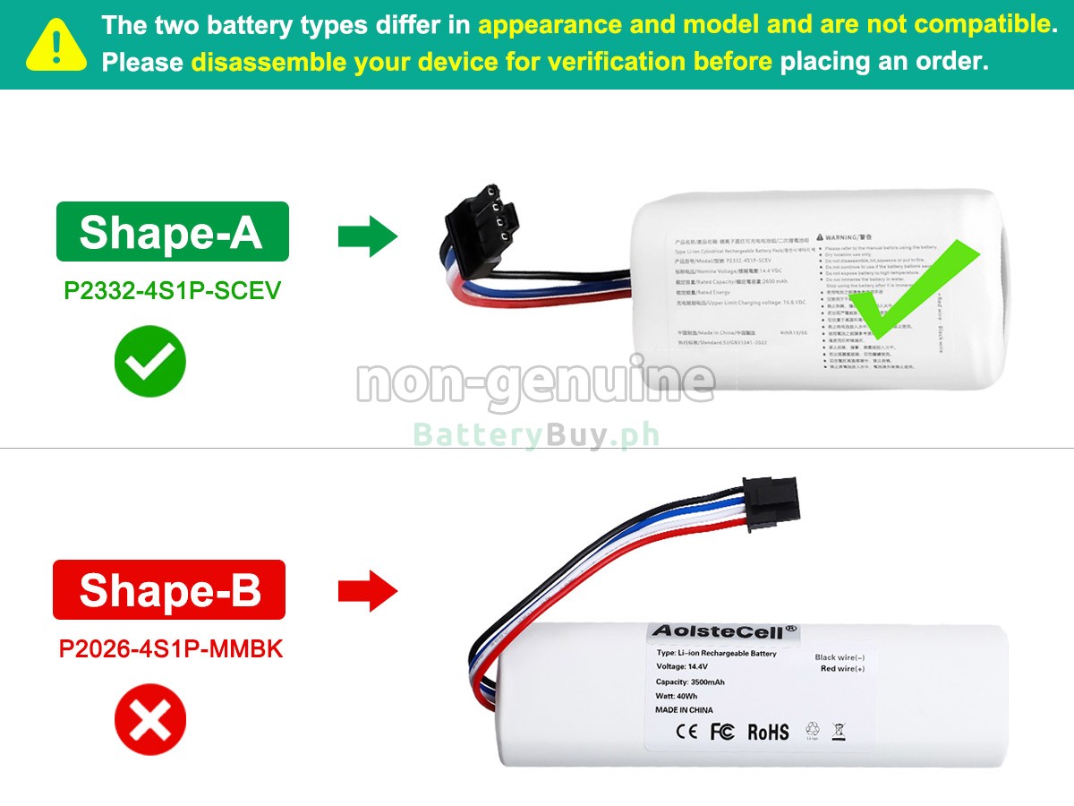 XiaoMi ROBOT VACUUM S20 Replacement Battery