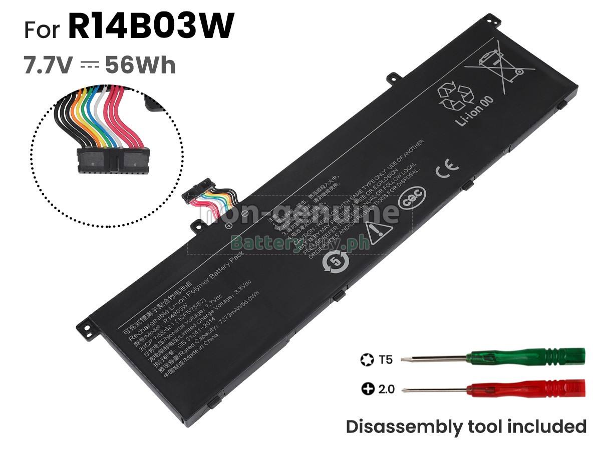 XiaoMi R14B03W(2ICP8/58/60) Replacement Battery