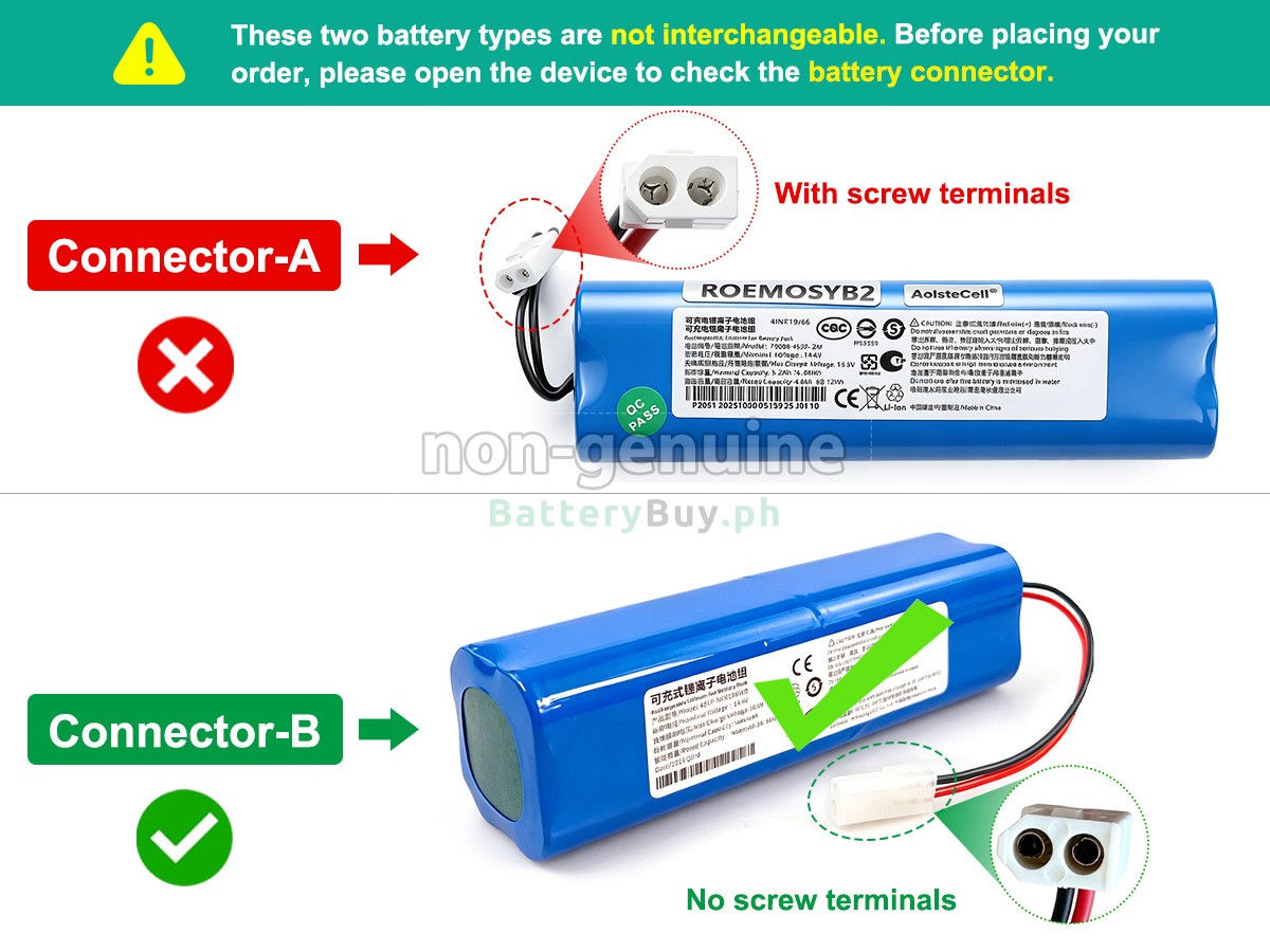 XiaoMi ROEMO SYB2 Replacement Battery