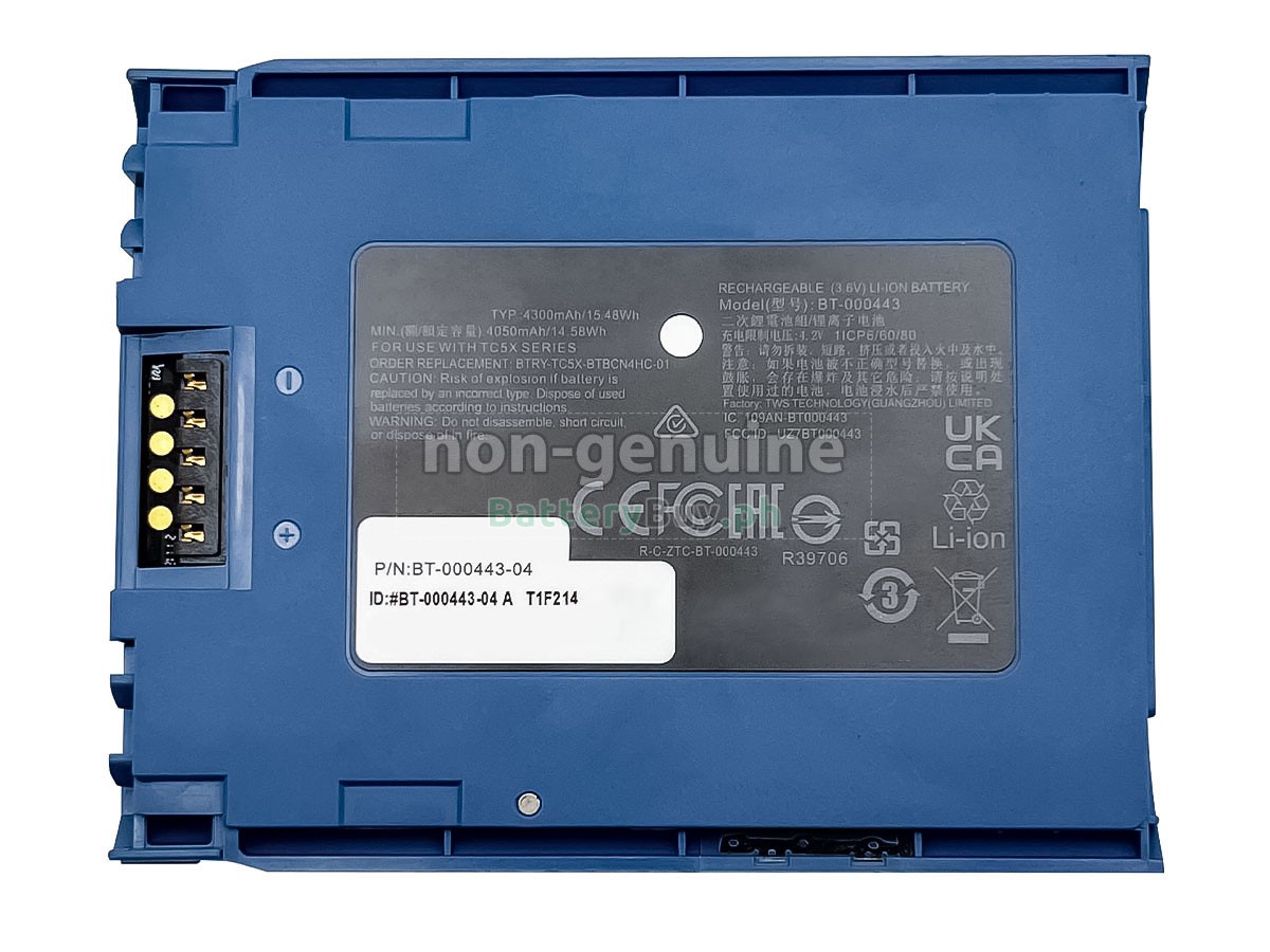 Zebra BT-000443-04 A T1F214 Replacement Battery