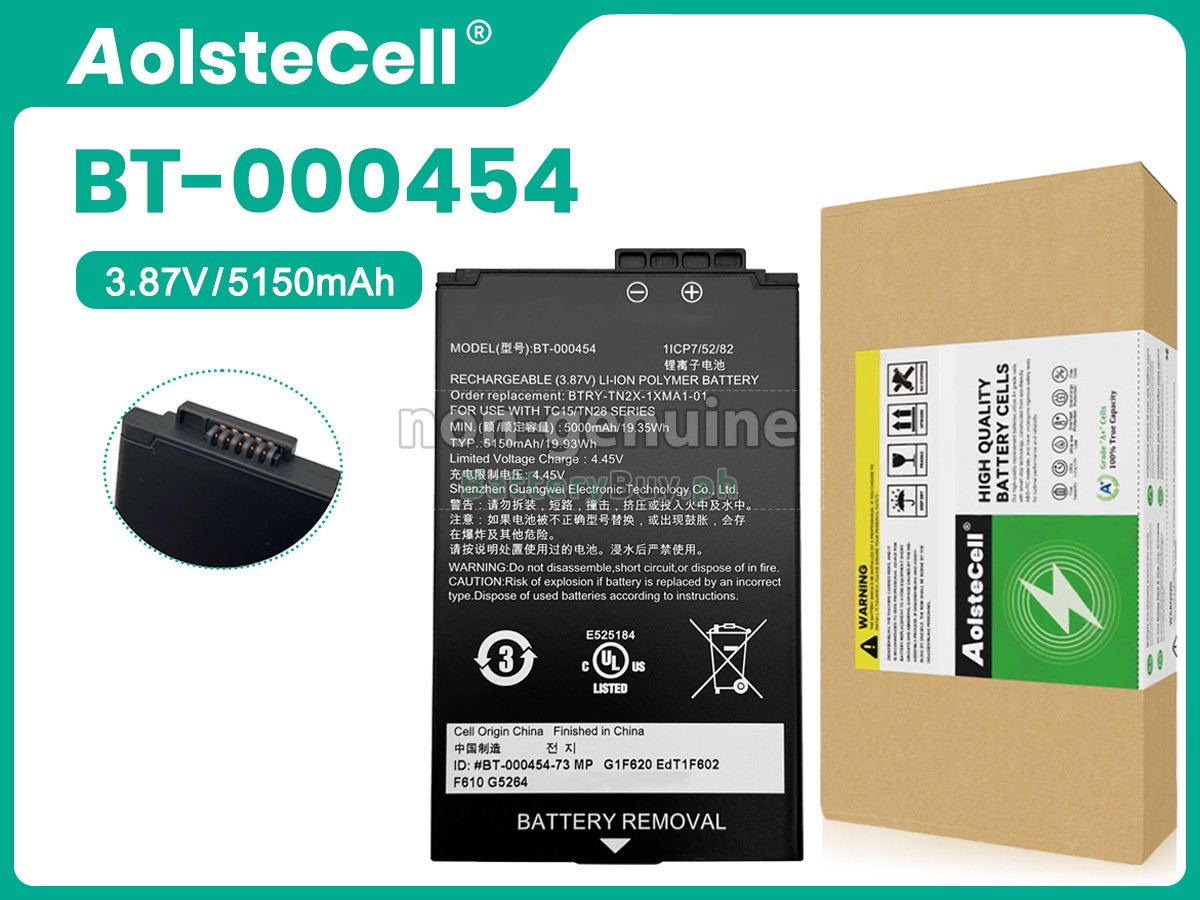 Zebra BTRY-TN2X-1XMA1-1A Replacement Battery