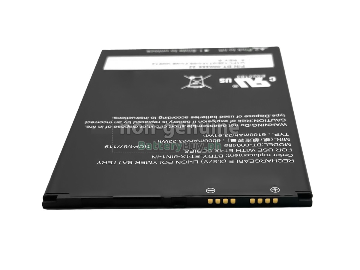 Zebra BT-000455(1ICP4/87/119) Replacement Battery