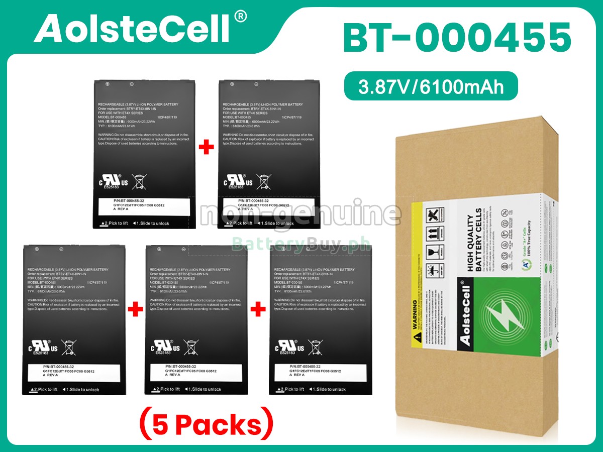 Zebra BT-000455(1ICP4/87/119) Replacement Battery